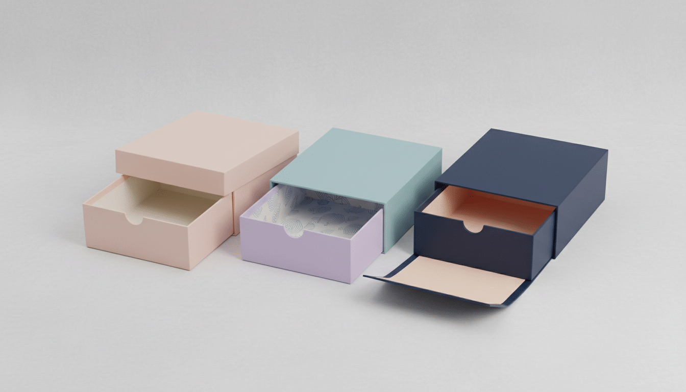Rigid box styles: lid and base, drawer, and magnetic closure